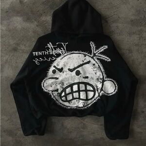 This is a y2k hoodie, very cute.